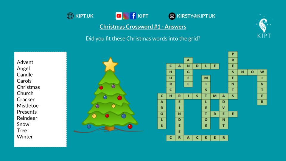 KIPT.UK: Christmas Crossword #1 Answers