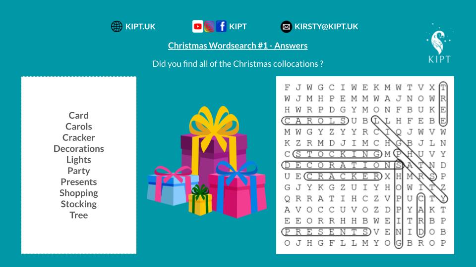 KIPT.UK - Christmas Wordsearch #1
