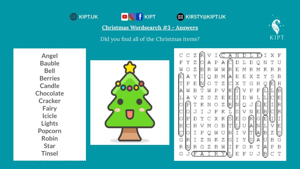 KIPT.UK - Christmas Wordsearch #3