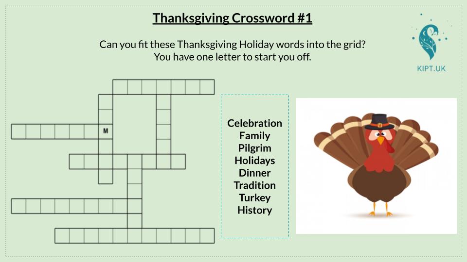 KIPT.UK: Thanksgiving crossword #1