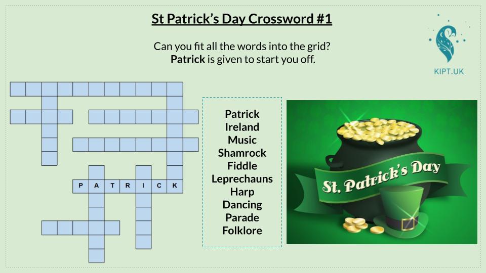 KIPT.UK: St Patrick's Crossword #1