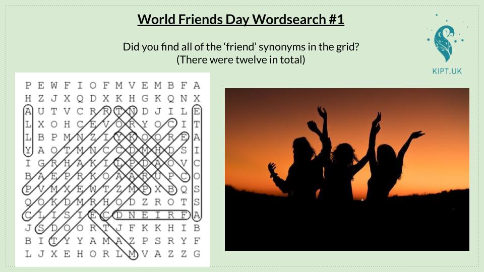 KIPT.UK: worldfriendsdaywordsearch#1 answers